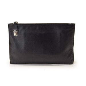 Prada Saffiano Black Clutch Bag